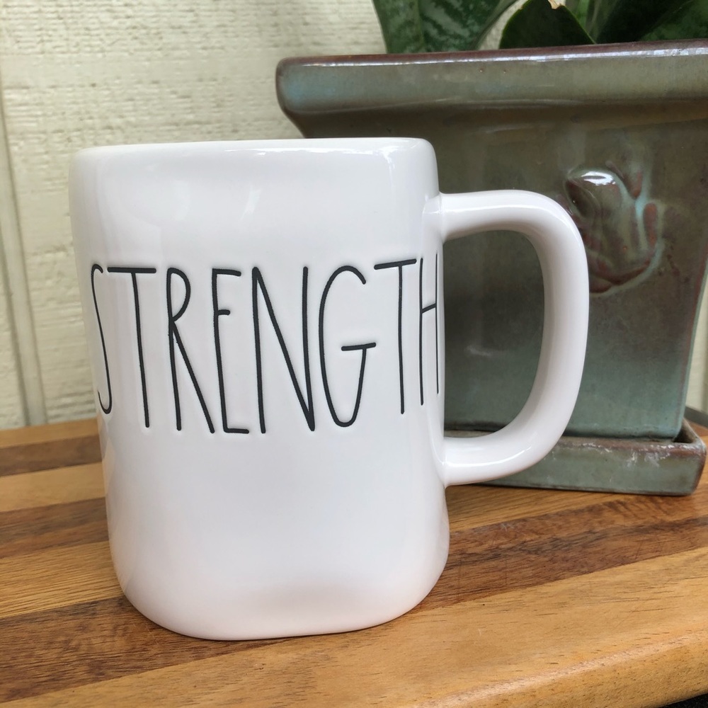 Rae Dunn “STRENGTH” mug